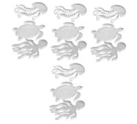 DIYEAH 12 Pcs Flexible Animal Silicone Mold for DIY Epoxy Casting Washable Non-Stick Octopus Dolphin Turtle Shape Moulds for Handmade Crafts and Art