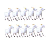 DIYEAH 12 Pcs Realistic PVC Sheep Figurines Hand-painted Farm Animal Models for DIY Craft Micro Landscape Home Decor Educational Animal Goat Ornaments