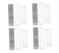 DIYEAH 12 Pcs Transparent Silicone Remote Control Covers Dustproof Flexible Protector for Tv and Air Conditioner Remotes Washable Elastic Fit with Battery Access
