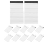 DIYEAH 12 Pcs Writing Note Pads Size Removable Wide Ruled Memo Pad - Lined Notepad Small Notebook Paper for School College Office, 30 Sheets Each