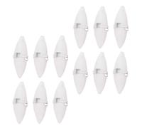 DIYEAH 12 sets Parrot Chewing with Hooks Holder Natural Cuttlebone Calcium Pet Playthings for Birds Hamsters Cockatiels Teeth Grinding and Molar Care Lightweight Safe Chew for Small Pets