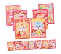 DIYEAH 120pcs Cartoon Horse Red Envelopes for Chinese Year Spring Festival Money Packets with Smooth Paper Texture Festive Lunar Year Hongbao for Family and Gift Use