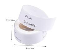 DIYEAH 125pcs Roll Freezer Food Labels Self-Adhesive White Sticker for Kitchen Organization