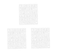 DIYEAH 126 pcs Letter Number Stencils Durable Reusable Pet Templates for Painting Wood Walls Fabric Rocks and Signs Alphabet Craft Stencil Kit for DIY Art Projects