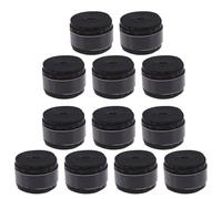 DIYEAH 12pcs Black Tennis Racket Overgrip Sweatbands Anti-slip Absorbent Grip Tape for Pickleball and Squash Rackets Sports Accessories