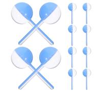 DIYEAH 12Pcs Blue Round Lollipop Container Candy Packaging Boxes Portable Chocolate Storage Holders DIY Box for Party and Travel