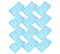 DIYEAH 12pcs CD Storage Boxes Durable Plastic Cases for Dvd Music Discs Semi Transparent Design for Easy Identification for Organizing and Protecting Your Collection