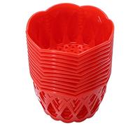 DIYEAH 12Pcs Hollow out Plastic Egg Storage Baskets Fruit Holders for Supermarket Multi Functional Household Baskets for Kitchen and Bathroom Storage