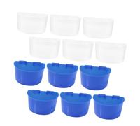 DIYEAH 12pcs Large Hanging Bird Feeding Troughs Bowls Cage Feeding Containers Anti-splash Bite-resistant Food and Water Cups for Pigeons Parrots and Wild Birds