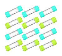 DIYEAH 12pcs Lens Holder Contact Container Hard Protective Deep Cup Separated Compartments Pocket Size Case for Travel Soft Contact and Rigid Gas Permeable Lenses