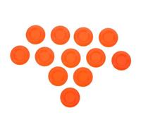 DIYEAH 12pcs Orange Dubia Feeder Bowls Mini Feeding Dish for Small Insects and Hermit Crab Terrarium Bowl