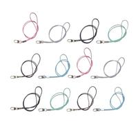 DIYEAH 12pcs Polyester Lanyards with Lobster Clasp and Detachable Buckle, Multi-Color Badge Holder Neck Straps for Id Cards, Conference Badges, and Office Staff Use
