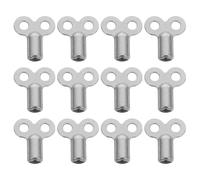 DIYEAH 12pcs Radiator Valve Keys Set Radiator Bleeding Air Valve Air Bleeder Key for Old Hydronic Heater System Home Boiler Heating Plumbing