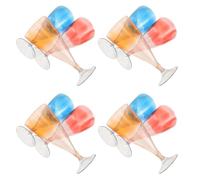 DIYEAH 12pcs Stemmed Wine Glasses with Detachable Stem 155ml