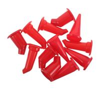 DIYEAH 12Pcs Universal Plastic Caulk Nozzles Set with Duckbill, 2.0Mm Round and Red Angle Tips - Caulking Tool Extenders for Precise Grout Sealer Application in DIY Home Improvement and