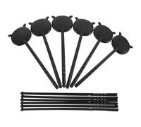 DIYEAH 12pcs Vision Test Set with Black Plastic Eye Occluders and Handheld Test Chart Sticks, Eyesight Shading Plates for Optometry Exams and Visual Impairment Screening