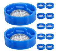 DIYEAH 12pcs Washing Machine Inlet Valve Screen - Water Filter Net - Stainless Steel Mesh Hose Screen - Universal Inlet Valve Filter for Top Front Load Washers