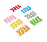 DIYEAH 14 Pairs Footprint Floor Stickers for Kindergarten and Play Room Assorted Colour PVC Decals with Easy Application and Wear Resistance, for Preschool and Daycare Room Décor