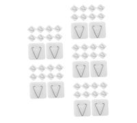 DIYEAH 150 pcs Wall Plate Hangers Adhesive Hooks for Invisible Vertical Plate Display Self-Adhesive Hook Holders for Kitchen Bathroom Bedroom No Damage Clean Removal