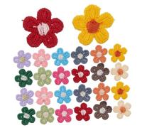 DIYEAH 150pcs Embroidered Flower Applique Patches Floral Embellishments for Clothes Shoes Bags DIY Craft Decoration Small Flower Embroidery Patches for Sewing Projects