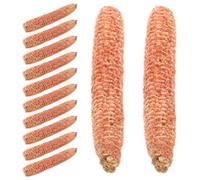 DIYEAH 15pcs Burning Cinders Corncob Fireplace Fuel Realistic Glow Effect Lower Residue Design for Fireplace Logs Cold Winter Nights