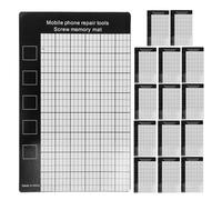 DIYEAH 15pcs Magnetic Work Mat Screw Memory Mat Organizer Pad Magnetic Tool Holder For Mobile Phone Disassembly And Maintenance