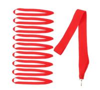 DIYEAH 15pcs Polyester Medal Ribbon Lanyards for Sports Awards Secure Medal Neck Ribbons with Triangular Hooks Multi-Function Straps for Competitions and Events Elegant Red Design