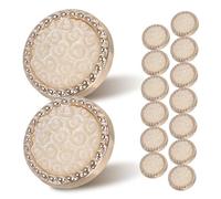 DIYEAH 15pcs Round Resin Rose Buttons for Jackets Sweaters and DIY Clothing Crafts Durable Shank Design Artistic Floral Pattern Easy to Sew Suitable for Woolen Coats and Dresses