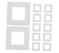 DIYEAH 15PCS White Picture Frame Mats Protective Paper Backing Boards for Photos Artworks Posters Adaptable Cutouts for Standard Frames for DIY Framing Home Decor