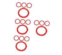 DIYEAH 16 Pcs Silicone Toilet Tank to Bowl Gasket Kit Leakproof Flush Valve Seals Replacement for Bathroom Tanks Durable Water Resistant Toilet Seal Repair