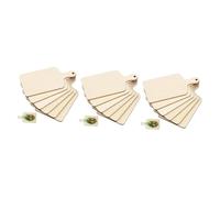 DIYEAH 18 Pcs Mini Wooden Cake Boards DIY Wood Trays for Desserts Pizza Fruit Serving Charcuterie Rustic Chopping Boards for Crafts