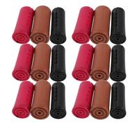 DIYEAH 18pcs Heatless Curl Rods Set with Elastic Bands for Women’s Natural Hair Perming - 3 Sizes (4.0cm, 3.5cm, 3.0cm) Plastic Cold Wave Rollers for DIY Hair Styling and Curling