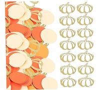 DIYEAH 1Bag Pumpkin Paper Confetti for Thanksgiving Party Decorations Lightweight and Versatile Table Scatter for Festive Atmosphere and Creative Uses