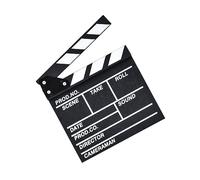 DIYEAH 1pc Black Clapper Board Night Wooden Film Movie Directors Clapperboard Classic Touch