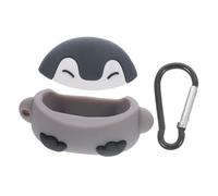 DIYEAH 1pc Cute Penguin Shape Protective Case for Durable Cover with Hook Shockproof Earphone Case Compatible with Airpods Pro Chic and Functional Design