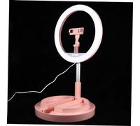 DIYEAH 1pc Foldable LED Ring Light with Brightness and Color Temperature Portable Beauty Lamp for Live Streaming Makeup Photography Lightweight Design with Lighting Modes and Easy Control