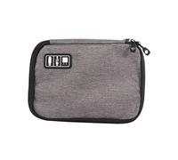 DIYEAH 1Pc Multi Function Travel Electronics Organizer Bag Durable Charger and Data Cable Storage Pouch with Multiple Compartments for Digital Accessories for Outgoing Use Black