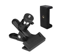 DIYEAH 1pc Rotating Phone Holder Adjustable Clamp Stand for Desk Bed Cabinet Durable Smartphone Mount for Video Shooting Filming Compatible with All Cell Phones