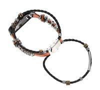DIYEAH 1pc Vintage Metal Wristband Strap for Unique Design Bead Elements Retro Style Replacement Bracelet for Smart Devices