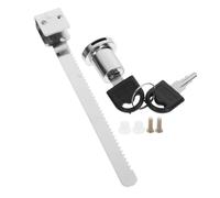 DIYEAH 1set Chrome Sliding Glass Door Lock Easy Install Display Cabinet Lock with Keys for Retail Exhibition Use Secure Your Valuables 2pcs