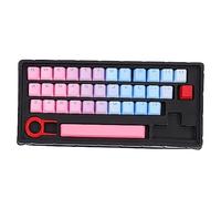 DIYEAH 1Set Colorful DIY Keycaps Kit for Mechanical Keyboards Pbt Keycaps Easy to Install Suitable for Home Computer Use Design Durable and Scratch Resistant