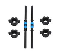 DIYEAH 1set Dumbbell Bar with Knurled Grip and Ultra-precision Threads Connecting Rods with Nuts Non-slip Weightlifting Equipment Rod for Home Gym Strength Training and Full Random Color