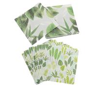 DIYEAH 2 Packs Decorative Table Napkins with Colorful Leaf Pattern, Safe Wood Pulp Material, Adorable and Eye-catching Design, for Holiday Parties and Dinner, 20 Sheets Per Pack