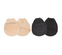 DIYEAH 2 Pairs Breathable Anti-Skid Front Sole Silicone Socks for Women Elasticity and Resistance, Invisible Forefoot Pads for High Heeled Shoes, Comfortable Sweat-Absorbent Half Palm