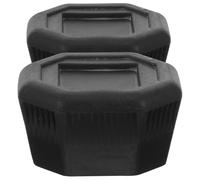 DIYEAH 2 Pcs Black Tennis Racket Butt Cap Cover Handle Grip Wrap Tennis Racket Accessories and Badminton Players