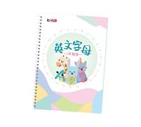 DIYEAH 2 Pcs English Alphabet Writing Practice Book Groove, Beginner Calligraphy Copybook for Children and Students, 26 Letters Handwriting Workbook for Primary School