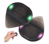 DIYEAH 2 Pcs LED Lighted Guitar Picks for Acoustic Guitar and Ukulele with Enhanced Visibility and Sturdy PC Material for Performance and Parties and Musicians