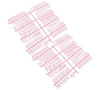 DIYEAH 2 Pcs Plastic Letters for Felt Letter Boards Versatile Design and Resistant to Deformation for Home Decor and DIY Use Stylish Pink Plastic Accessories