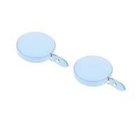 DIYEAH 2 pcs PU Leather Measuring Tape for Body and Garment Portable Lightweight Soft Tape Measure with Automatic Card Slot Durable Household Tool for Sewing and Tailoring Blue