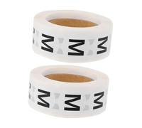 DIYEAH 2 Roll Multi-Functional Round Clothing Size Sticker Labels for Coats and Sweaters, Paper Material Self Adhesive Stickers, Birthday Gift for Organising Garments